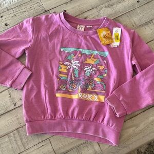 Roxy Kids pink Graphic Sweatshirt